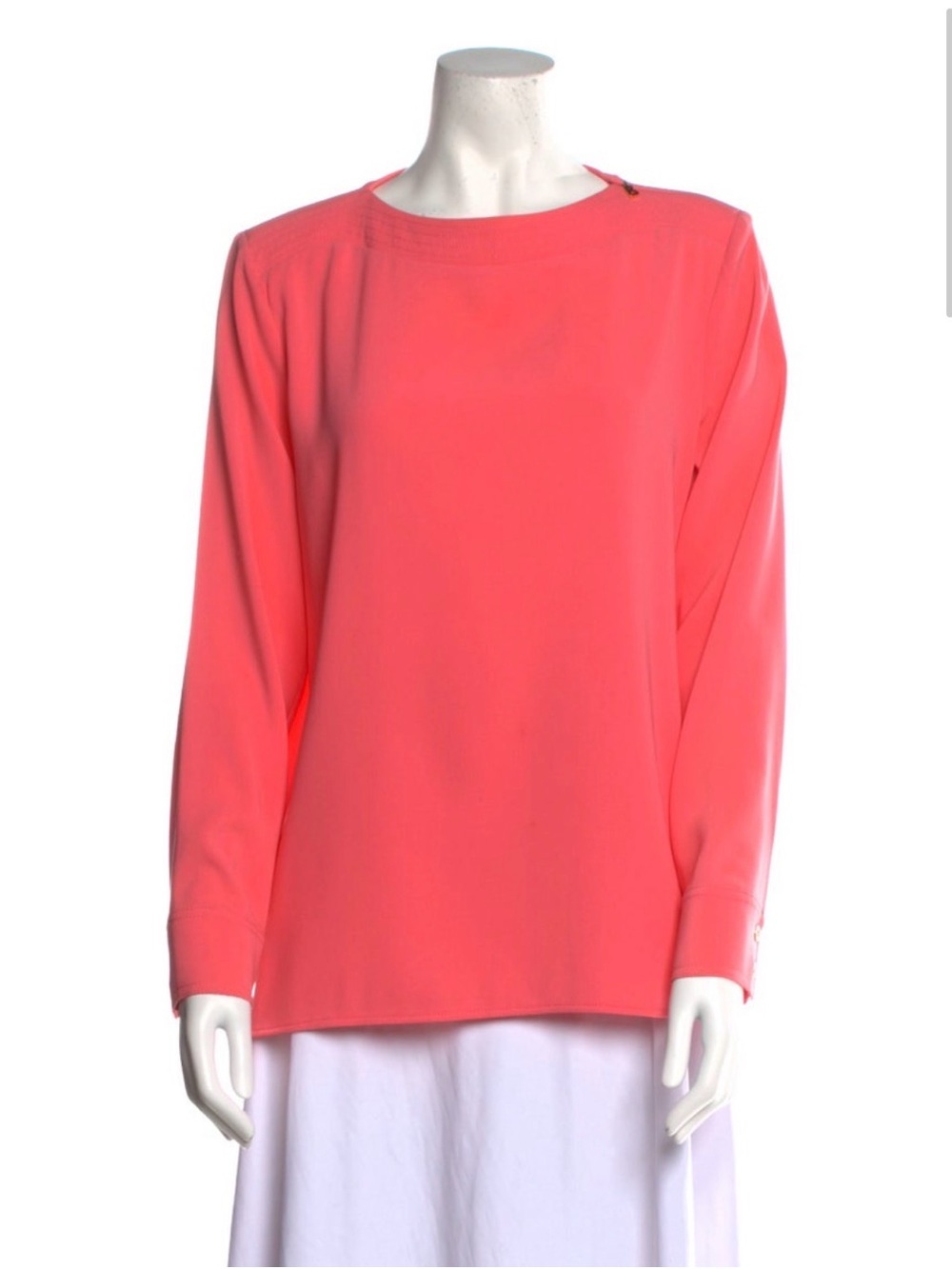 Bogner Coral Long-Sleeve Boatneck Blouse